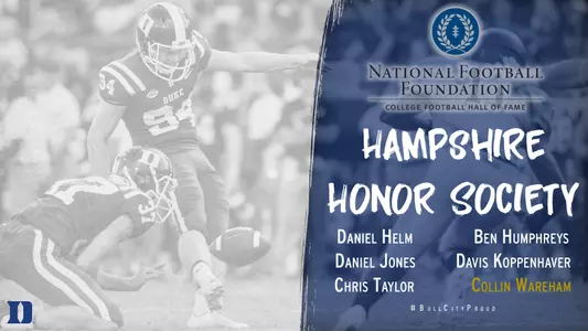 Six Named to NFF Hampshire Honor Society