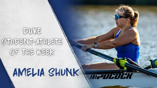 Shunk Named Duke Student-Athlete of the Week