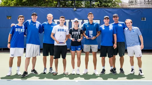 Tennis Teams Present Annual Awards