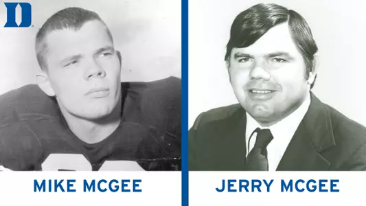 Duke to Honor McGee Twins with Helmet Sticker