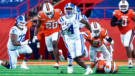 Deon Jackson rushing at Syracuse