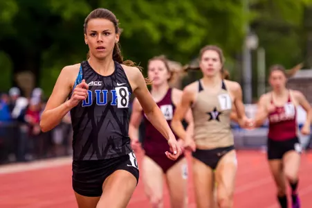 Duke Track and Field hosts the Duke Invitational at Morris-Williams Stadium in Durham, NC on April 20th, 2019.