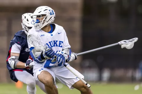 Duke Men’s Lacrosse takes on the University of Richmond Spiders at Koskinen Stadium in Durham, North Carolina on February 28, 2020.