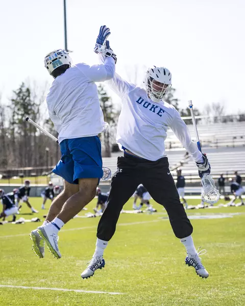 Duke Men’s Lacrosse takes on the University of Pennsylvania Quakers at Matthews Sportsplex in Matthews, North Carolina on February 22, 2020.