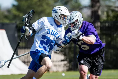 Duke Men's Lacrosse takes on Furman University at Koskinen Stadium in Durham, NC.- March 1, 2020
