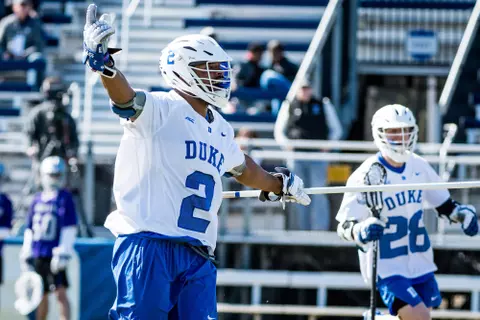 Duke Men's Lacrosse takes on Furman University at Koskinen Stadium in Durham, NC.- March 1, 2020