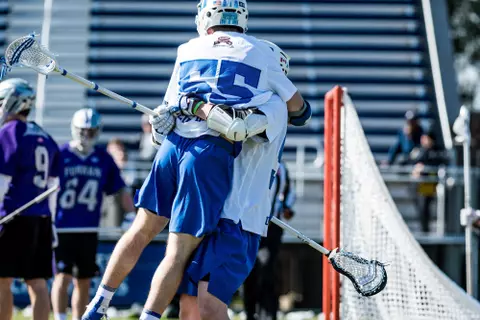 Duke Men's Lacrosse takes on Furman University at Koskinen Stadium in Durham, NC.- March 1, 2020