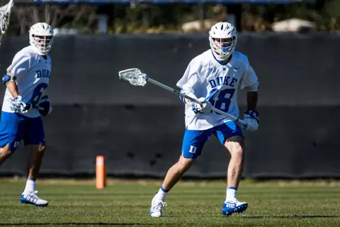 Duke Men's Lacrosse takes on Furman University at Koskinen Stadium in Durham, NC.- March 1, 2020