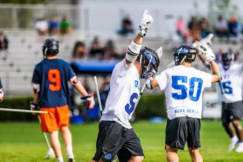 Duke Men’s Lacrosse takes on the Virginia Cavaliers at Koskinen Stadium in Durham NC, on April 13th, 2019.