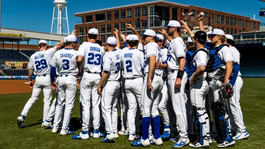 Baseball Team huddle