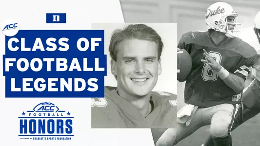 Former Blue Devil quarterback Anthony Dilweg will represent Duke University as a member of the 2021 ACC Class of Football Legends.