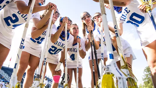 Duke Women’s Lacrosse takes on the Liberty University Flames at Koskinen Stadium in Durham, North Carolina on April 13, 2021.