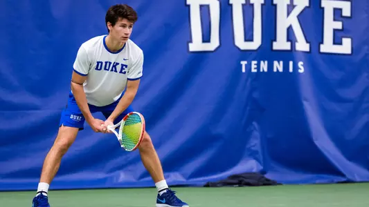 Garrett Johns defeated an ETSU player to clinch the match for Duke on Friday afternoon