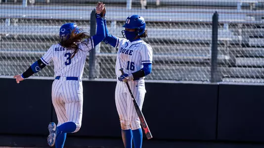 Kelly Torres and Deja Davis, Duke softball