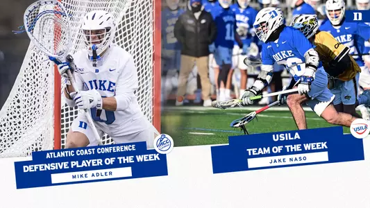 Mike Adler and Jake Naso win Weekly Awards