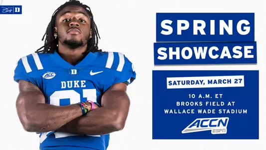 The ACC announced Thursday that the ACC Network (ACCN) will broadcast Duke’s Spring Showcase set for Saturday, March 27.