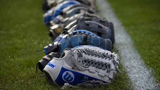 Duke softball, gloves