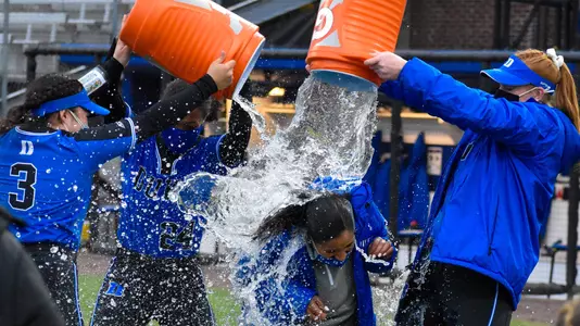 Duke softball and Marissa Young earn program's 100th win