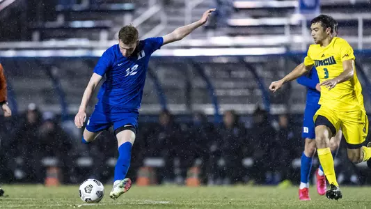 Thor Ulfarsson takes a shot against UNCW