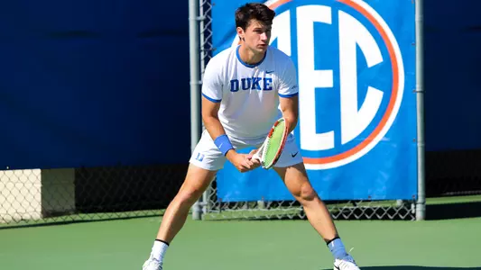 Duke senior Sean Sculley and sophomore Garrett Johns had their strong doubles campaign come to an end on Monday night in the opening round of the NCAA Doubles Championship.