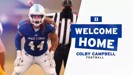 Duke head coach David Cutcliffe announced XXXXXXXXX that linebacker Colby Campbell has signed a financial aid agreement to attend the institution and join the Blue Devil football program.