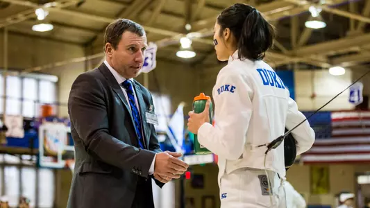 Duke Fencing takes on the Penn State Nittany Lions at Card Gymnasium in Durham, North Carolina on February 10th, 2019.