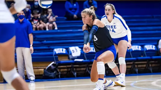 Duke Volleyball take on the Howard University Bisons at Cameron Indoor Stadium in Durham, NC on September 3, 2021.