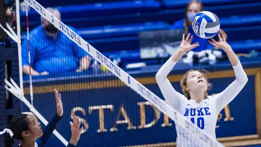 Duke Volleyball take on the Howard University Bisons at Cameron Indoor Stadium in Durham, NC on September 3, 2021.