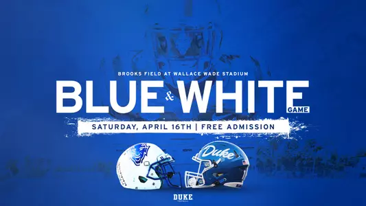 Duke football fans will have their first chance to see the Blue Devils in person under newly appointed head coach Mike Elko on Saturday, April 16 for the Blue & White Game.