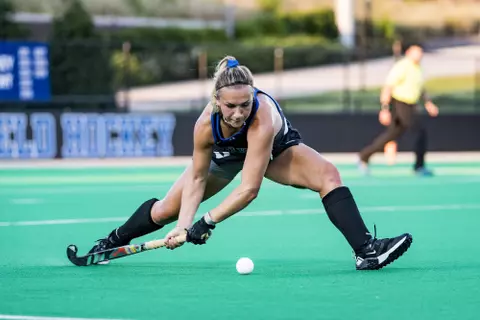 Duke Field Hockey takes on the Northwestern University Wildcats at the Williams Field at Jack Katz Stadium on September 3, 2021 at Durham, North Carolina.