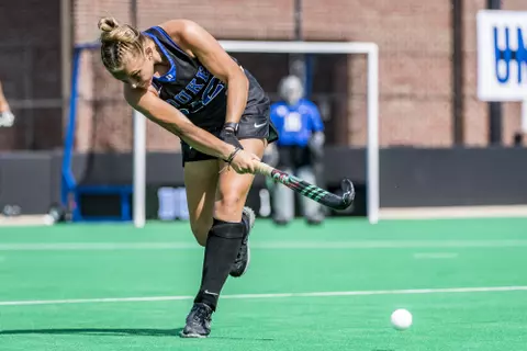 Duke Field Hockey takes on the University of North Carolina at the Williams Field at Jack Katz Stadium on October 4, 2020 at Durham, North Carolina.