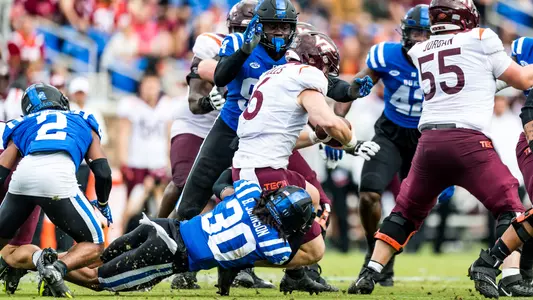 Brandon Johnson sacks Virginia Tech's quarterback