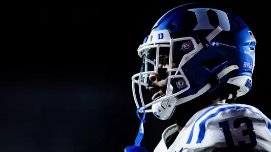 A Duke football player portrait