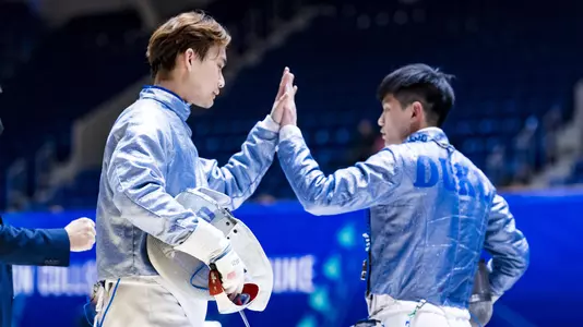 Duke Fencing takes on ACC Tournament at Cameron Indoor Stadium in Durham, North Carolina on February 27, 2022.