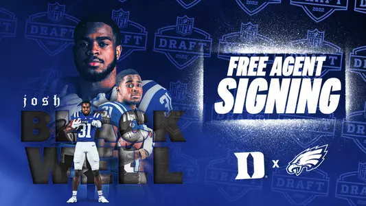 Former Duke cornerback Josh Blackwell has agreed to terms with the Philadelphia Eagles to join the NFL organization as an undrafted free agent.