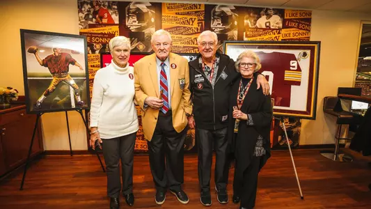 Sonny Jurgensen Jersey Retirement with Washington