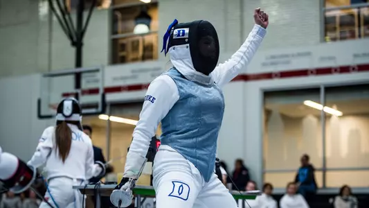 Duke Fencing competes at the Philadelphia Invitational at the University of Pennsylvania on January 21, 2022.