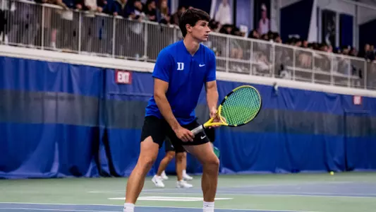 Garrett Johns competes against NC Central