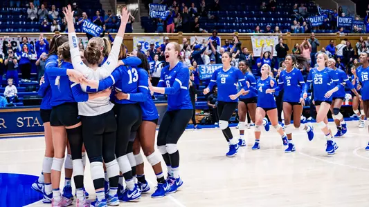 Duke volleyball versus Clemson
