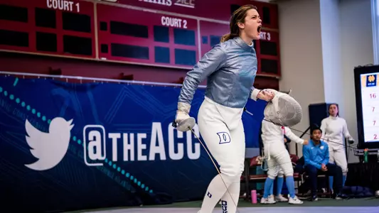 Duke Fencing competes at the ACC Championship in Chestnut Hill, M.A. on February 25 and 26, 2023