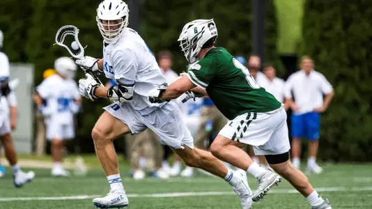 Garrett Leadmon dodges against Loyola in NCAA Quarterfinal