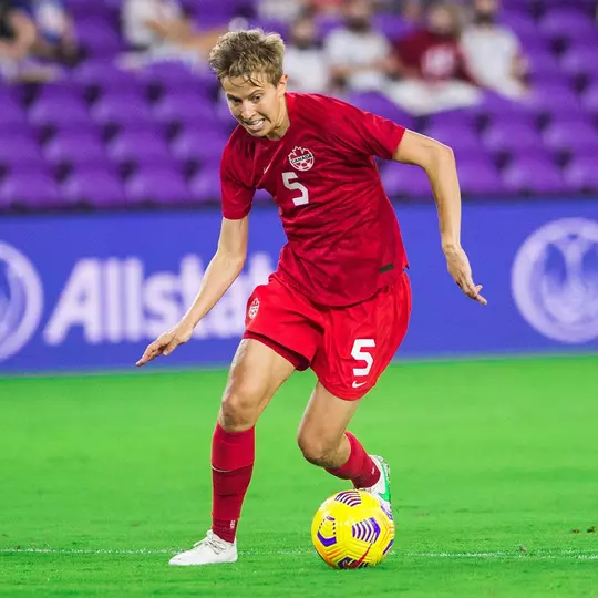 Former Duke soccer player Quinn competes for the Canadian national team