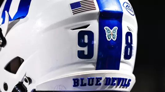 duke football helmet Blue Devils White Mini Speed field designs Duke Blue Devils Riddell Speed