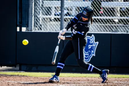 Gisele Tapia batting vs Syracuse game one