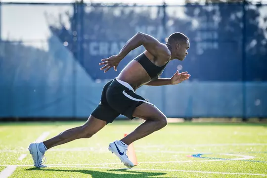 Men's lacrosse practice