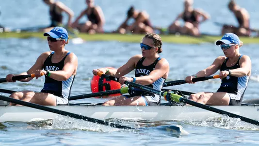 Duke rowing competes at the 2024 NCAA Rowing Championship