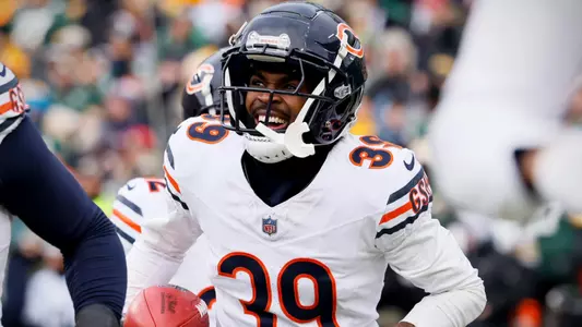 Josh Blackwell smiles after returning a punt 94 yards for a touchdown against the Green Bay Packers.