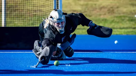 Duke field hockey takes on the Louisville Cardinals in the semifinals of the ACC Tournament on the Turf Field in Charlottesville, VA on October 31, 2023.
