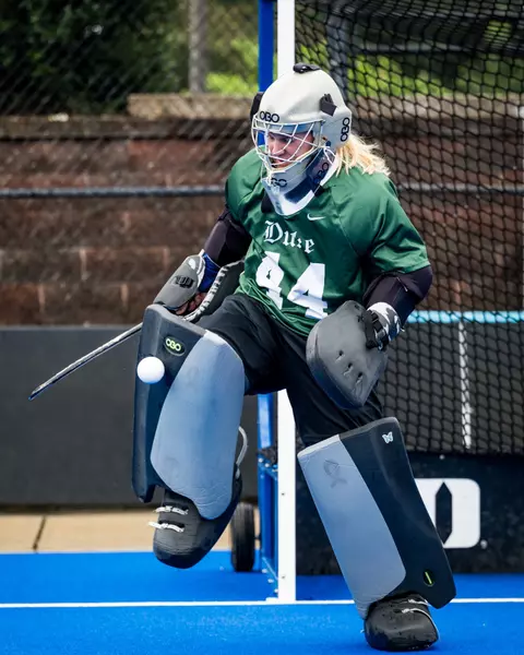 August 12, 2025: The Duke Blue Devils Field Hockey team finishes ?-? in an exhibition against the Davidson Wildcats.