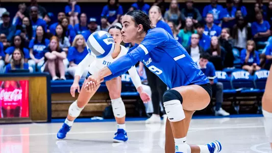 October 4, 2025: The Duke Blue Devils Volleyball lost 0-3 against the UNC Tar Heels.